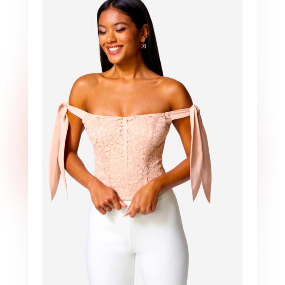 Bebe new With Tag Women's Corded Lace Bustier retail $98